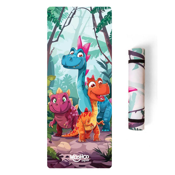 Dinosaur yoga mat for kids — non-slip children's yoga mat